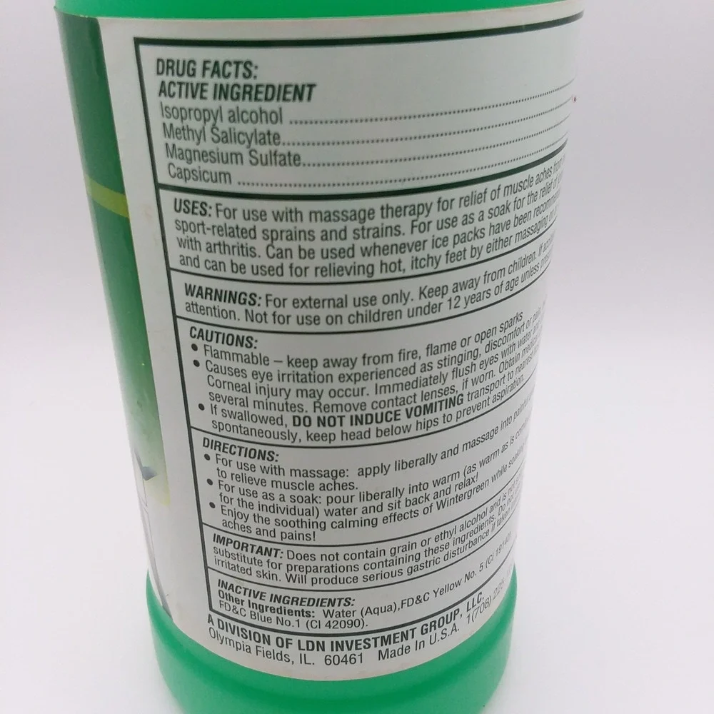 LDN Research 16 Oz  Arthritis & Sport w/Wintergreen Epsom‎ Salt + Alcohol Sealed